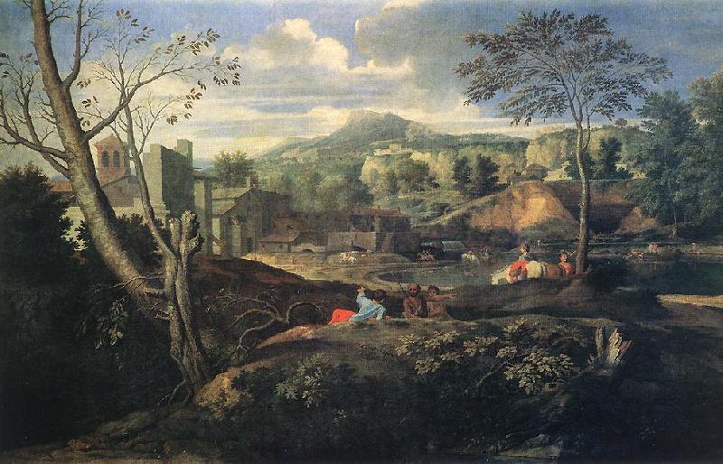 Nicolas Poussin Ideal Landscape oil painting image